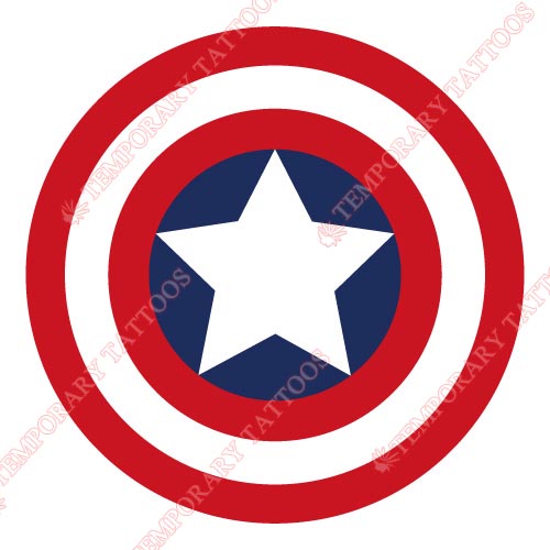 Captain America Customize Temporary Tattoos Stickers NO.56